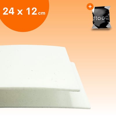 FLOOQ Anti Kras Zelfklevend Meubelvilt Wit - 24 x 12 cm - 3mm dik - Voor Meubels
