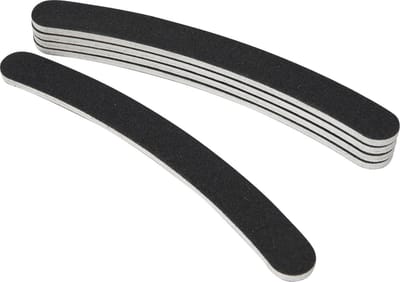 *** 5x Boomerang Kromme nagel vijlen #100/180 - Kromme nagel vijlen voor het vijlen en vormgeven van acryl nagels, gel nagel - van Heble® ***