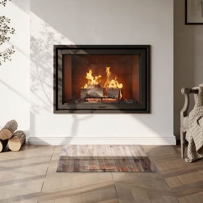 Coloray Vloerplaat Houtkachel - Onderplaat Kachel - 60 cm x 40 cm - Houtkachel Vloerplaat - Bruin Vloerplaat Kachel - Onderplaat Voor Houtkachel - Vloerplaat voor Houtkachel - Vloerplaat Open Haard - Verwarmingsaccessoires