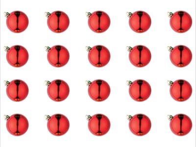 Livarno Home 20 kerstballen Rood - 6cm - Stevige kerstballen gemaakt van onbreekbaar kunststof