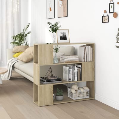 vidaXL - Boekenkast/kamerscherm - 100x24x94 - cm - sonoma - eikenkleurig