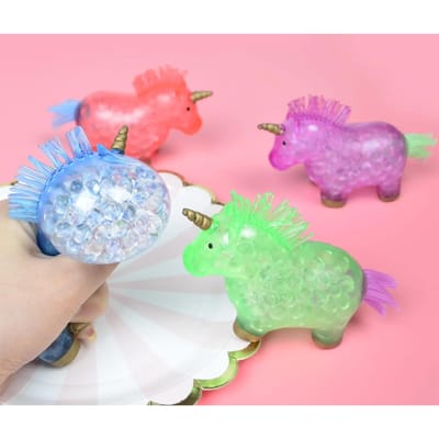 Lichtgevende Eenhoorn Stressballen Speelgoed Knijpspeeltjes Stressverlichting Fidget Squishy Kawaii Stressbal Voor Volwassene Kind Stressverlichting Speelgoed