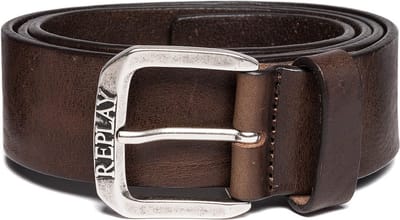 REPLAY Leren Riem Vintage Leather Belt W95 Fade Tobacco Bruine