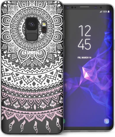 Hoesje geschikt voor Samsung Galaxy S9 Hoesje Transparant Siliconen TPU Soft Gel Case met Mandala Patroon Dromenvanger - Dreamcatcher Cover van iCall