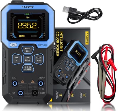 Digitale Multimeter met Automatisch Bereik - NCV-Spanningstester - Weerstandsmeter - Meetinstrument voor Stroom, Frequentie, Temperatuur en Diode - 1500 mAh Batterij