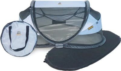 Compact Pop-Up Reisbed voor Baby's - Ideaal voor Thuis en Op Reis - Met Inclusief Matras en Klamboe - UV-Bescherming - 120x75x50cm
