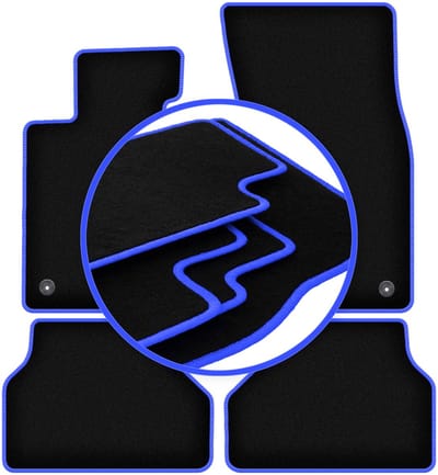 CARLUX-BLAUW automatten voor: BMW 5 E60 RZEPY sedan (2003-2010)