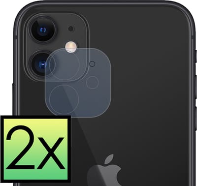 Camera Lens Protector - 2 Stuks - Geschikt voor Apple iPhone 11 - Camera Screenprotector - Beschermglas - Gehard Glas - Tempered Glass - Screen Protector