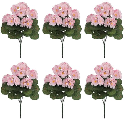 Dailygoods- Nepbloem 6 Bundels - UV-bestendig - Kunstplanten Buiten - Levensecht Ontwerp - Onderhoudsvrij - Eenvoudige Reiniging - Kunstbloemen
