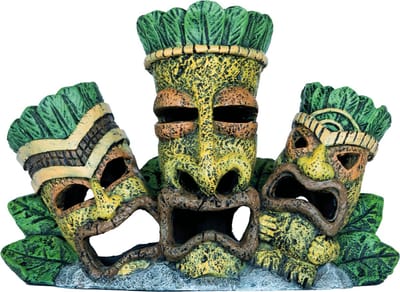 Superfish Deco Tiki Triple - Aquarium - Ornament - 23x10x16 cm Bruin