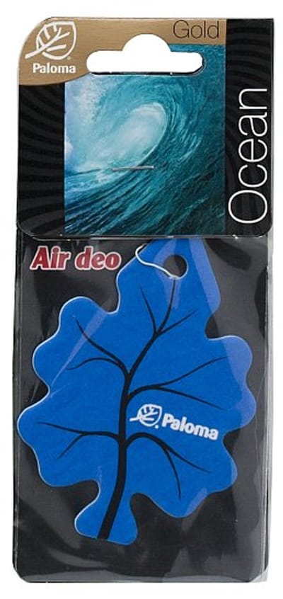 Paloma Gold Ocean Luchtverfrisser Auto – Hangend – Min. 2 Weken Geur – Auto & Interieur – 1 Stuk [P03484]