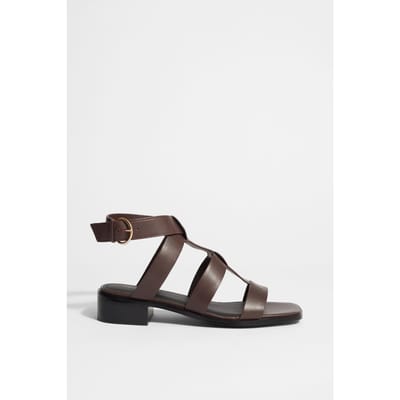 & Other Stories Issy Summer Flat Brown Maat: 36 | Sandalen Outlet | Dames | Bruin