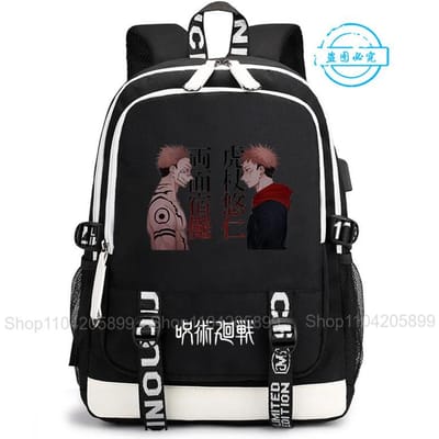 Jujutsu Kaisen Rugzak Anime Satoru Cosplay Mochila Grote Capaciteit Student Jongens Schooltas Cartoon Laptop Reizen Rucksack Cadeau 12 inches
