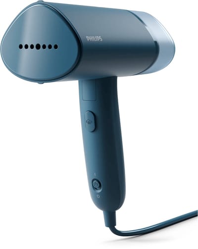 Philips 3000-serie Handstomer, STH3000/20 - 20g/min, 1000 W, Compact, Warm in 30s, Opvouwbaar, 100ml waterreservoir - Donkerblauw