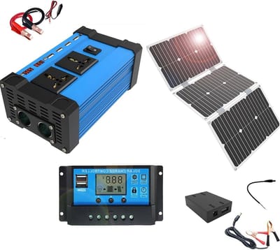 Zonne-energiekit - Energie Omvormer - Off-grid Stroom - Met Controller - 4000W - One Color