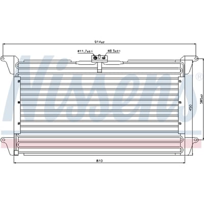 Condensator, airconditioning NISSENS 94539