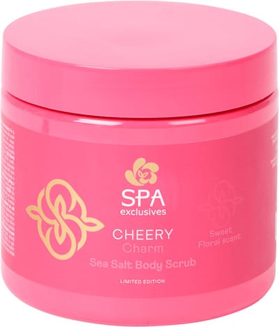 Spa Exclusives - Zeezout Bodyscrub - Roze - Cheery - Zoete Bloemen Geur