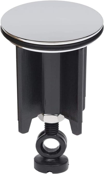 Spoelbakstopper - Wastafelstop Afvoer - Lekkages Voorkomen - Verstelbare Hoogte - 40 mm Diameter - Verchroomd