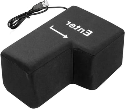 Grote comfortabele USB anti-compressie kussen voor honden, ideaal als bureaukussen, perfect cadeau voor computerwetenschappers, 21 x 15 x 10 cm