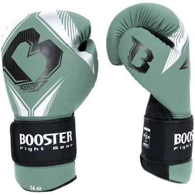 Booster Kickboks Scheenbeschermers Bangkok - Groen/Zilver Maat M