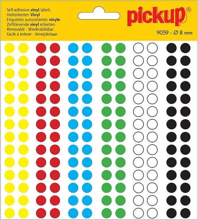 Pickup Stippen vinyl 8 mm 6 kleuren - 9059