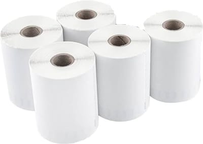 Label Tape Geschikt voor Dymo S0904980 | 104 x 159mm | Wit - Verzendetiketten Extra Groot- 5 stuks - Geschikt voor: EL40/60 310 320 330 400 400-TURBO 400TWIN 450DUO 4