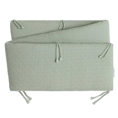 Baby's Only Gebreide bedbumper - Bedomrander - Bedomranding baby - Boxbumper - Parkomrander Mood - Laurel Green - 180x30 cm