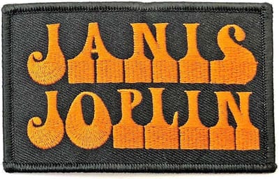 Janis Joplin - Logo Patch - Zwart