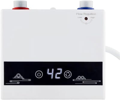 Doorstroomverwarmer Elektrisch - Directe Boiler - Direct Warm Water - Compact & Energiezuinig - 16.7x14.3x7.5cm