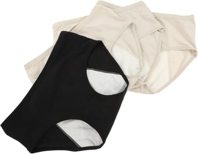 Menstruatie Ondergoed - Katoenen Broekjes - Comfortabele Bescherming - Verhoogde Lekbescherming - 4 Stuks - Willekeurige Kleuren