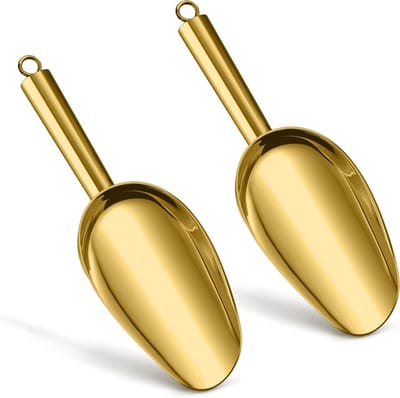 Stainless Steel Lepel Set van 2 voor Bloem, IJs en Koffie - Ideaal voor Keuken en Feestjes, Vaatwasserbestendig