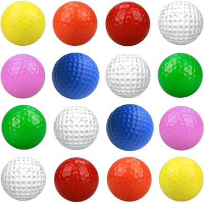 Kleurige Golfballen van Schuimrubber voor Training, Geschikt voor Kinderen en Volwassenen, 16 Stuks voor Thuis en Tuin