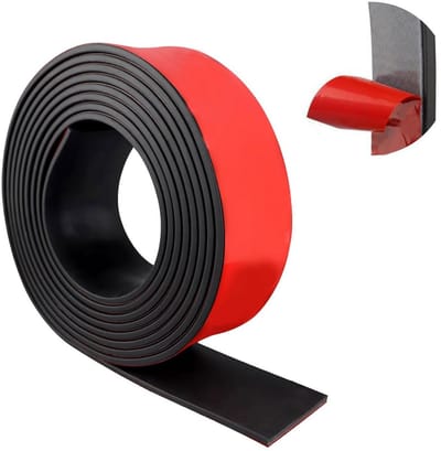 Zelfklevende Rubberen Strips 3,2 m x 50 mm x 3 mm - Antislip voor Doe-Het-Zelf Afdichtingen en Vloerbedekkingen