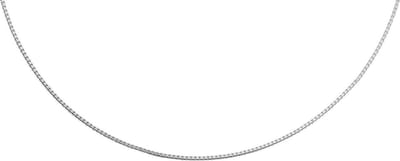 Lucardi Dames Ketting met venetiaanse schakel - Echt Zilver - Ketting - Cadeau - 42 cm - Zilverkleurig