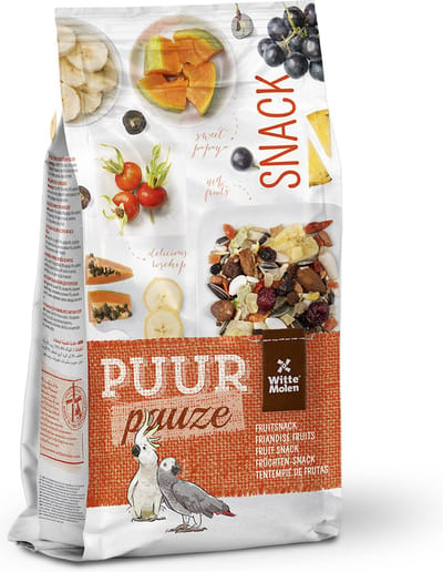 Witte Molen - Vogels - Puur Pauze Snack Muesli Papegaai Fruit 750g - 194500