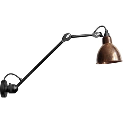 DCWéditions - LAMPE GRAS N°304 L40 wandlamp - niet gepolijst koper - rond - brons