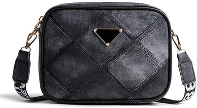 Dailygoody - Cross-Body Bags - Handtas voor Vrouwen - Met Brede Schouderband - Zwart - Phone Bag - Ideaal voor Reizen - Compacte Schoudertas