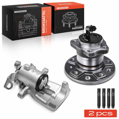 Frankberg 1x remklauw + 1x wiellager achteras links voor Opel