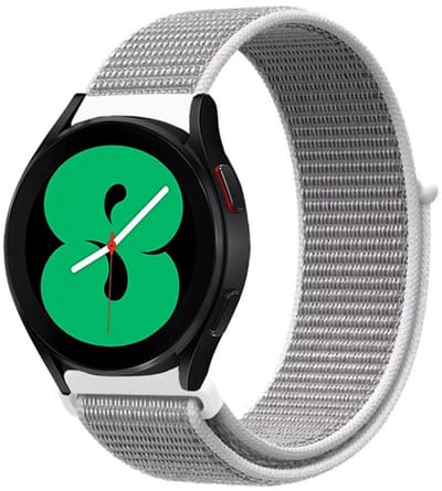 By Qubix - Sport Loop nylon bandje - Grijs - Geschikt voor Xiaomi Redmi Watch 5 Active / Redmi Watch 5 Lite