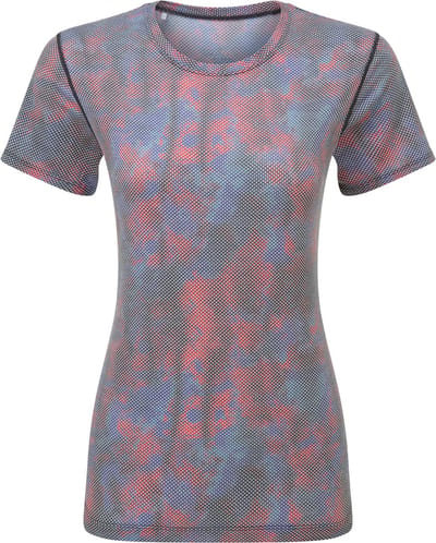 Ronhill | Tech Golden Hour Tee | Hardloopshirt | Dames | Multi Daydream | Maat S
