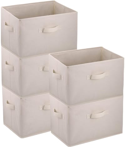 Dailygoods- Opbergdozen - Set van 4 - Opvouwbaar - Stof - Lichtgewicht - 12345 kg capaciteit - Opbergboxen