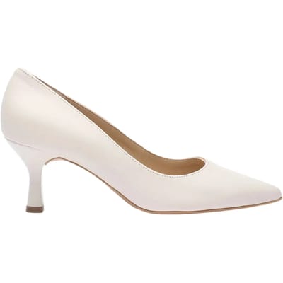 Leren pumps met een brede hak voor dames Ryłko Joan