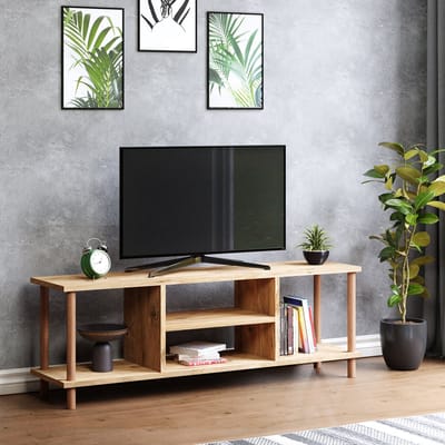 TV meubel Ærøskøbing 120x29x43 cm houtkleurig