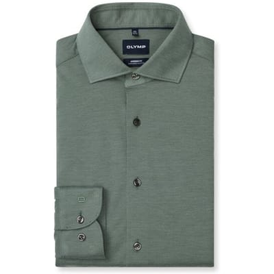 OLYMP Smart Business Overhemd, Modern Fit, Royal Kent, Grijsgroen