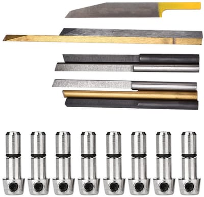 Dailygoods- Graveermes 8 Stuks - Juwelenverwerking - Hoge Precisie - Pneumatische Effect - Scherpe Beetjes - Voor Engraving Machines - Graveertool