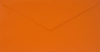 Gladde oranje enveloppen DL - 110 x 220 mm - 25 stuks - NK natgelijmde - 115 gram - Sirio Color - Netuno