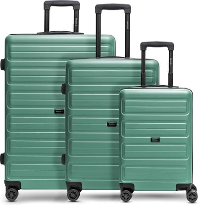 Redolz Essentials 08 3-SET 4 wielen Kofferset 3-delig - Harde bagage - TSA slot - green-blue 2