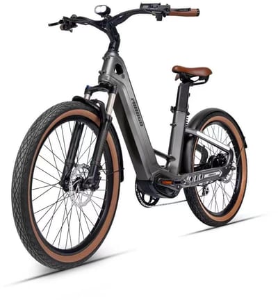 MIHOGO Air E-bike - 25 km/u - 26inch - 195km actieradius - 250W motor - 921.6Wh accu - grijs