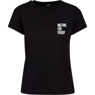 Mister Tee - Waiting For Friday Box Dames Tshirt - 3XL - Zwart