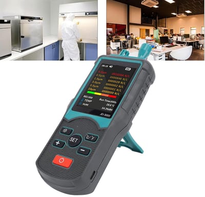 Stofdeeltjes Teller - Luchtkwaliteit Monitor - Binnenshuis Detectie - Multi-channel Meting - PM2.5 PM10 - Zwart